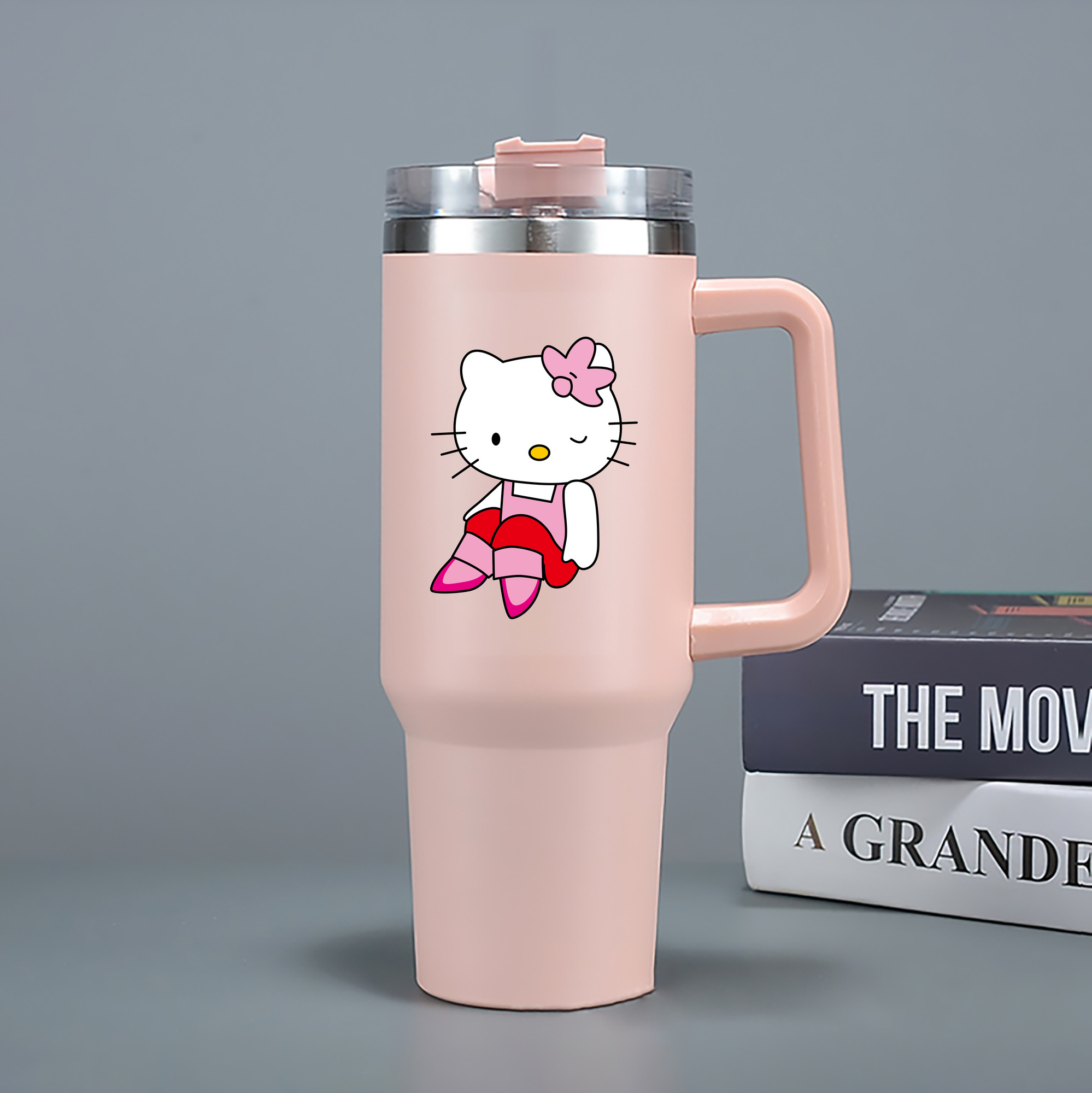 （画像用） Hello Kitty ハローキティ 1200mL車用タンブラー（カラープリント）